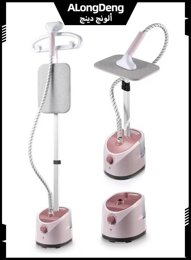 ALongDeng 2000W Vertical Garment Steamer with Built-in Ironing Board Height Adjustable Clothes Steamer 35 Second Fast Heating 1.8L Water Tank 11 Steam Settings Durable Versatile Home Steamer - Image 1